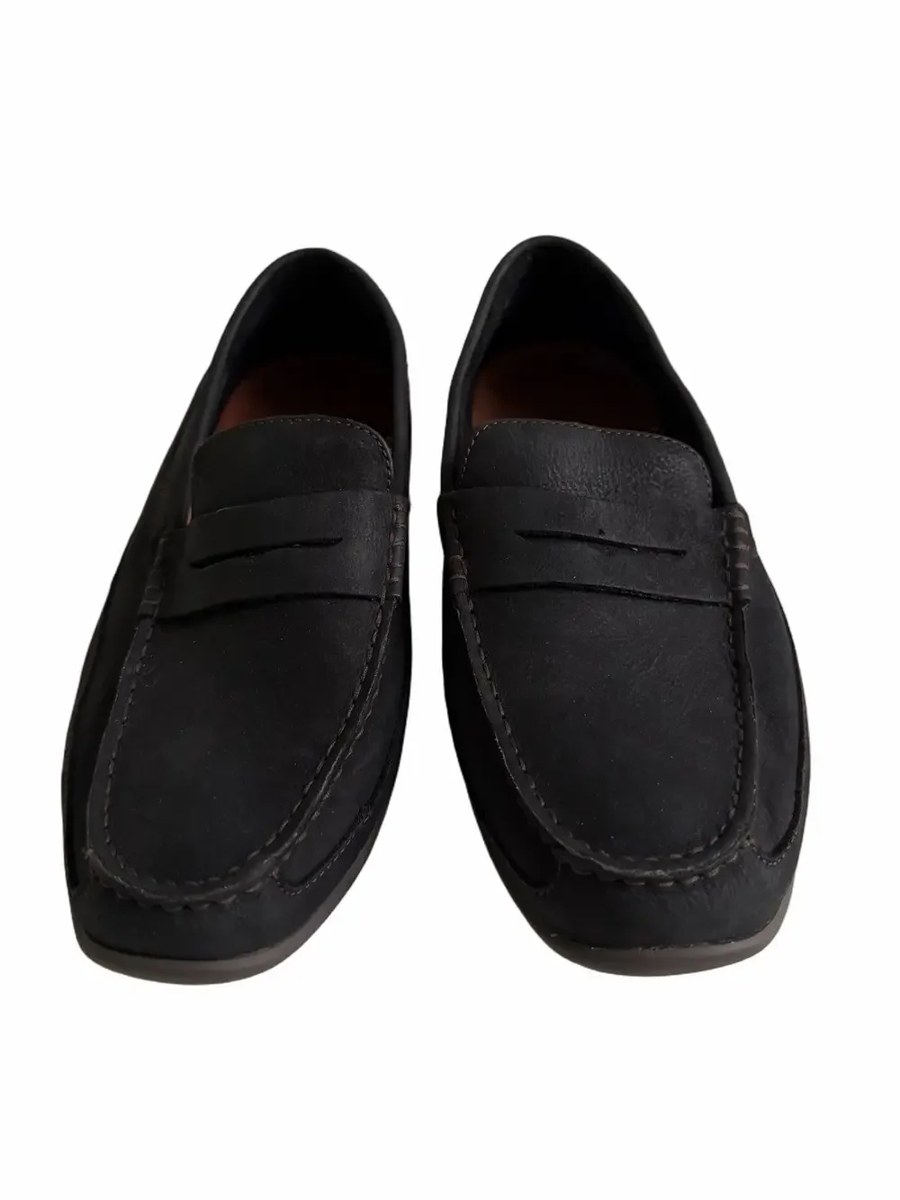 Johnston & Murphy J. Murphy Black Nubuck Loafers Drivers Size 9.5